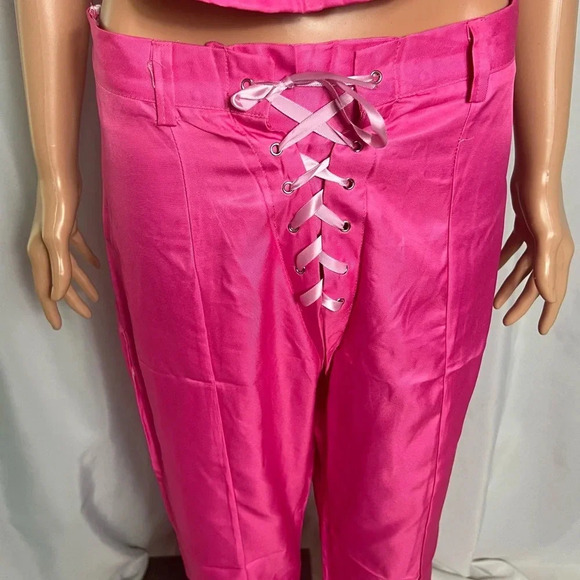 Women Girls Margot Robbie Cosplay Cowgirl Costume 70s 80s Size Large - Picture 9 of 15